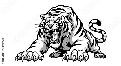 tiger head vector