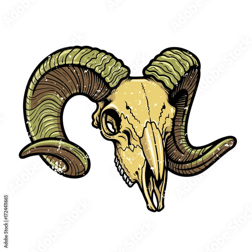 This striking vintage-style illustration depicts a coiled red snake with menacing fangs and a flickering tongue, embodying danger and ancient power.