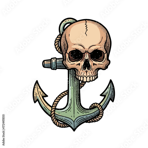 This striking vintage-style illustration depicts a coiled red snake with menacing fangs and a flickering tongue, embodying danger and ancient power.