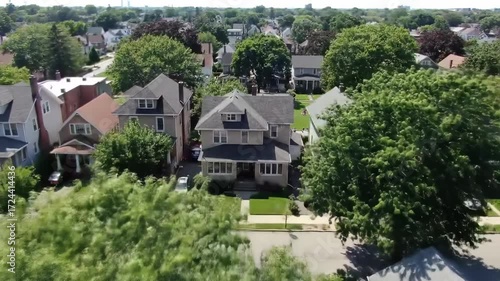 Wallpaper Mural Suburban neighborhood aerial view Torontodigital.ca