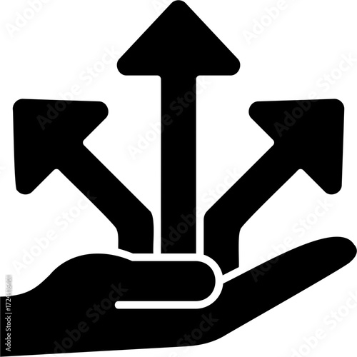 Solid Glyph Opportunities Icon