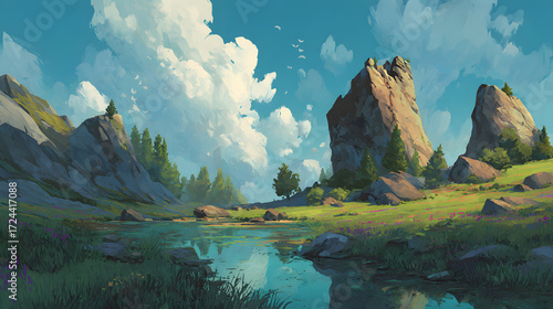 Ilustration wallpaper environment