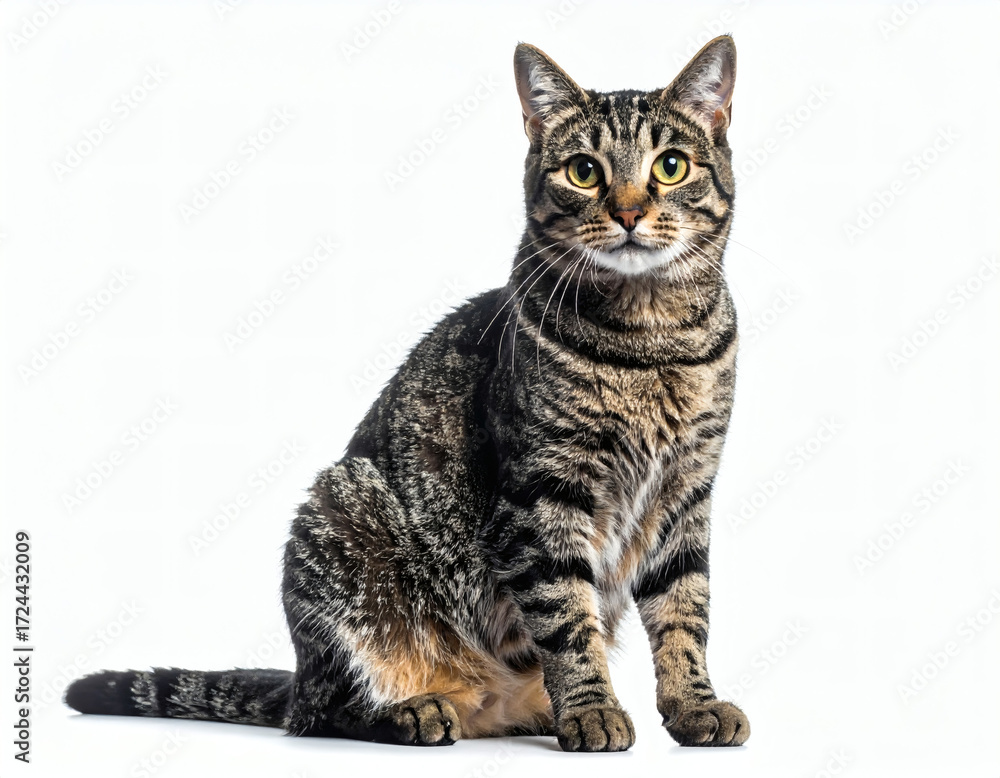 Obraz premium Refined cat image with a serene yet lively presence, combining sharp detail and fresh aesthetics for versatile creative use.