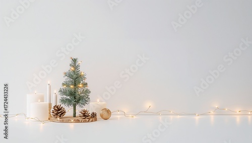 christmas tree and candles