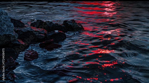 Colorful Water & Sky Vistas: Sunset Red/Orange Seas, Sunrise Blue Oceans & Aqua Lake Reflections