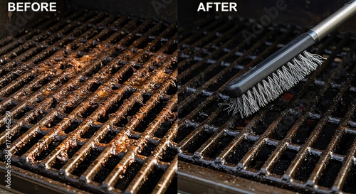 Transform dirty grill grates to sparkling clean with powerful scrubbing action
