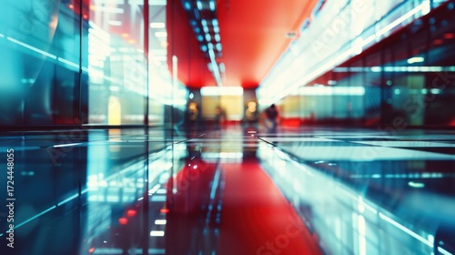 Modern building corridor interior