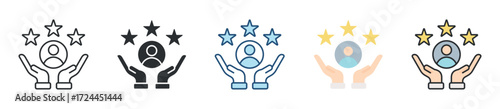 Customer Loyalty Icon Set Multiple Style Collection