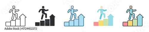 Personal Development Icon Set Multiple Style Collection