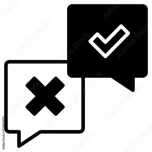 Ballot Room Black Fill Icon