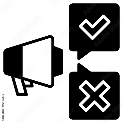 Decision Black Fill Icon
