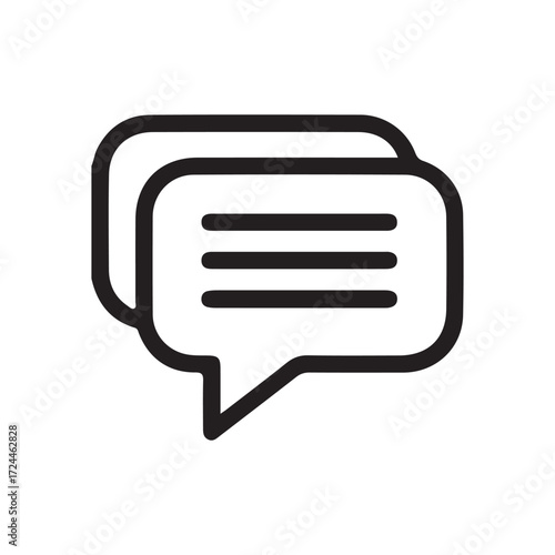 Dialogue Icon – Text Message and Chat Communication