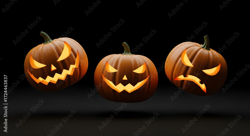 Fototapeta premium Spooky Pumpkins