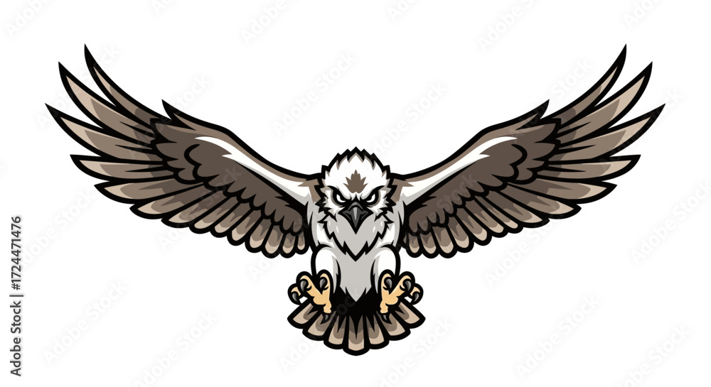 Fototapeta premium eagle with wings