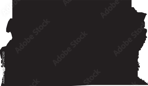 Distrito Federal, Brazil State Map Silhouette Isolated