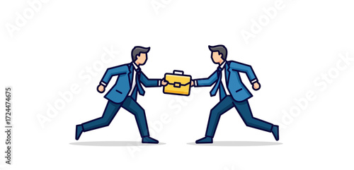 business briefcase exchange two businessmen passing a briefcase during a quick transaction symbolizing corporate espionage and secret meetings.