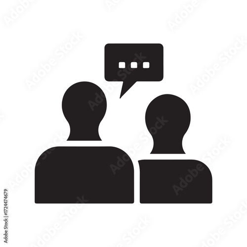 Dialogue Between People – Chat and Social Interaction Symbol