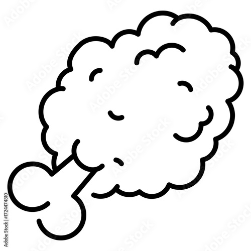 Fried Chicken Line Icon