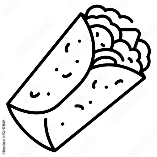 Kebab Line Icon