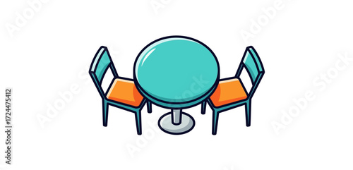 cafe table and chairs cozy bistro setting for intimate conversations perfect for restaurant menus or cafe promotions inviting ambiance