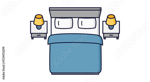Cozy bedroom setup bed lamps and nightstands creating a serene sleeping space for rest and relaxation perfect for home decor blogs and interior design