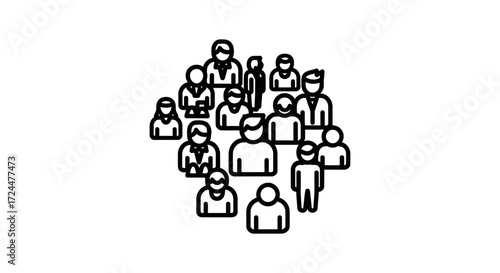 diverse group of people connecting and collaborating in a community setting fostering teamwork perfect for illustrating concepts of social networking.