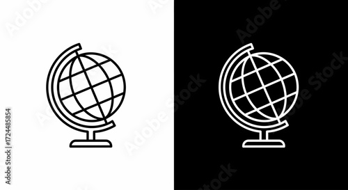 Global Outline: The world map, a symbol of international harmony, is skillfully depicted in simple lines, its contours representing the unity and interconnectedness of the global landscape.