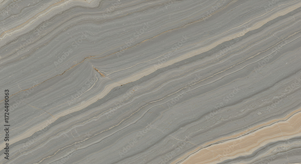 Fototapeta premium Elegant grey marble texture with natural wavy patterns for interiors and backgrounds