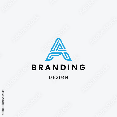 Free Download Abstract professional A logo for creative branding. - GFXLoad