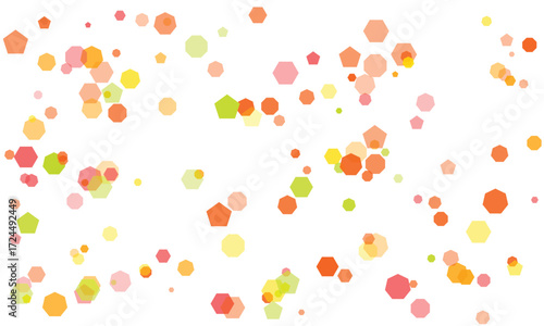 Floating colorful polygons on white background abstract geometric design wallpaper