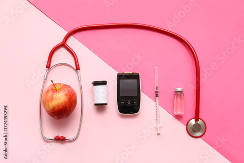 Modern glucometer with insu...
