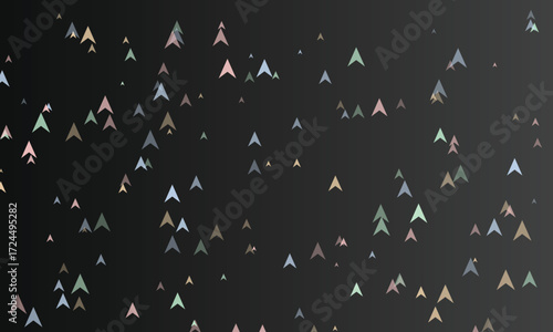 Arrow formation pointing upwards in a minimalist flat style design