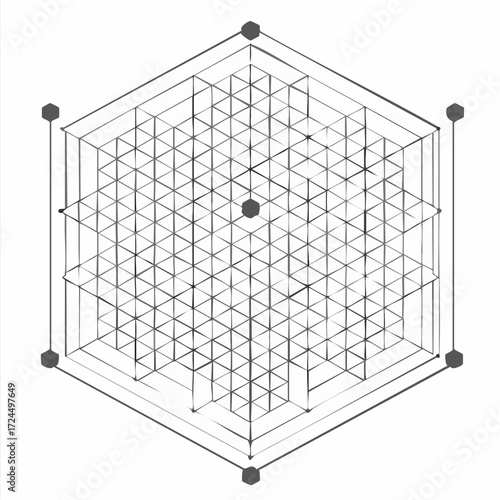 Seamless pattern geometric. black and white background.
3