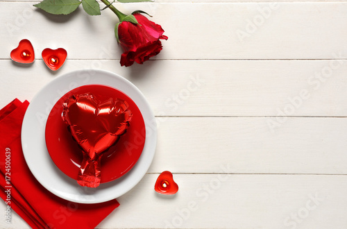 Beautiful table setting wit...