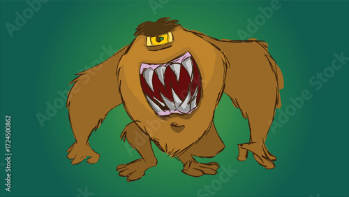  Amazonian Legend Mapinguari Cartoon