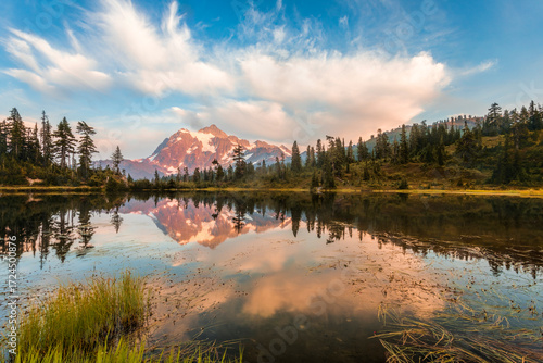 Picture Lake reflections in Washington