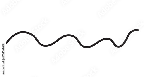 Vector of soft curved lines, minimalist and modern style. Suitable for use as decorative details, dividers, abstract motifs or creative graphic design elements.
