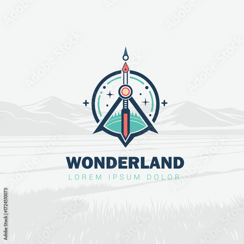 Modern Land Survey and Mapping Logo for Professional Identity