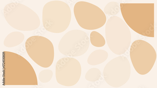 Minimal Abstract Beige Shapes Background for Modern Neutral Creative Design Projects