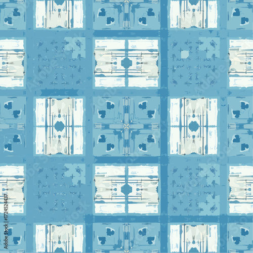 Seamless Abstract Crosshatch Lines Pattern Vector