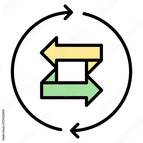 Equivalent lineal color icon