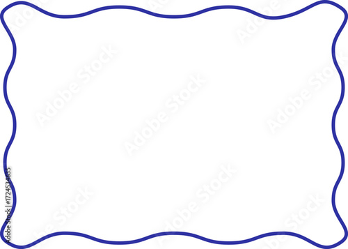 frame with blue ribbon border,