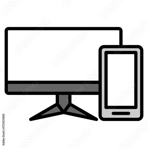 Responsive lineal color icon