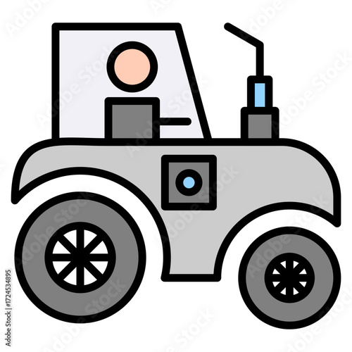 Agriculture lineal color icon