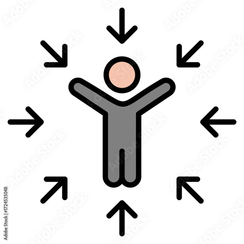 Sensory System lineal color icon