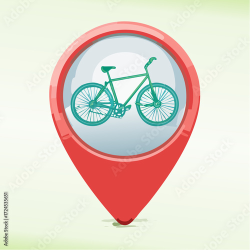 Bike Location Pointer  A Symbolic Guide to Cycling Spots and Bicycle Destinations