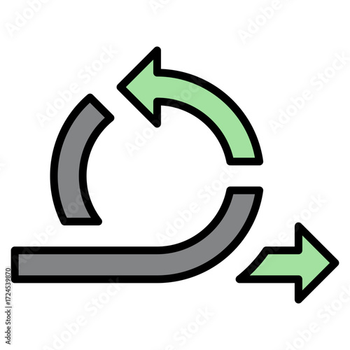 Agile lineal color icon