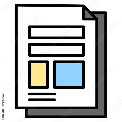 Layout lineal color icon