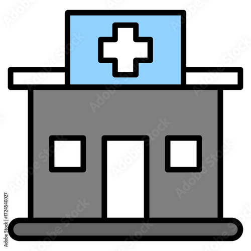 Clinic lineal color icon