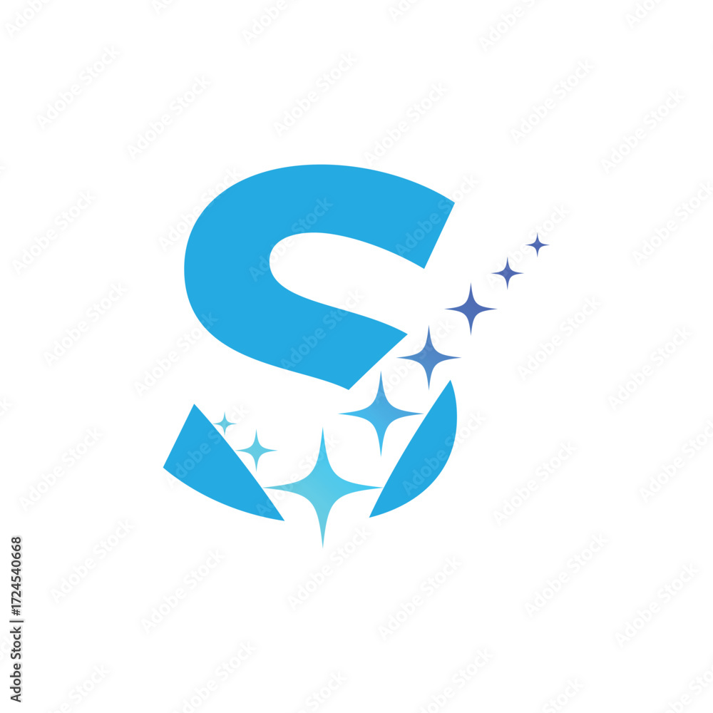 Obraz premium Letter S logo, S logo, AI logo set, modern and minimal design, tech-inspired, colorful icons and symbols, suitable for artificial intelligence, innovation, branding, startups, and digital identity.